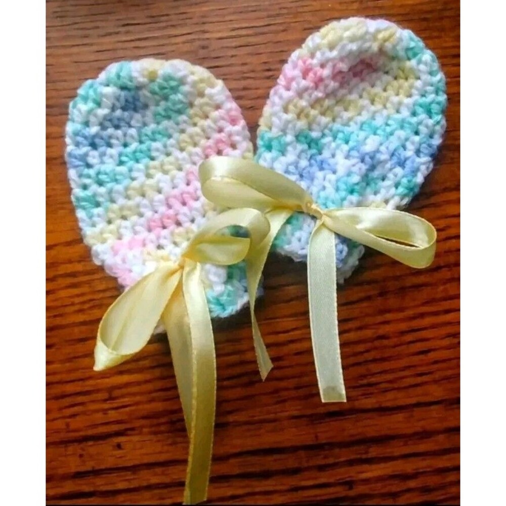 Mittens New Girls Leia Allen Baby Handmade Crochet warm Infant